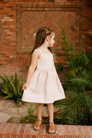 The Heather Dress in Ballet Pink