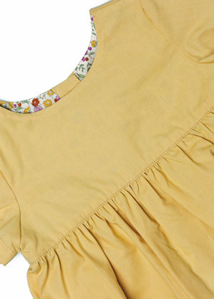 The Dolly Dress in Mustard