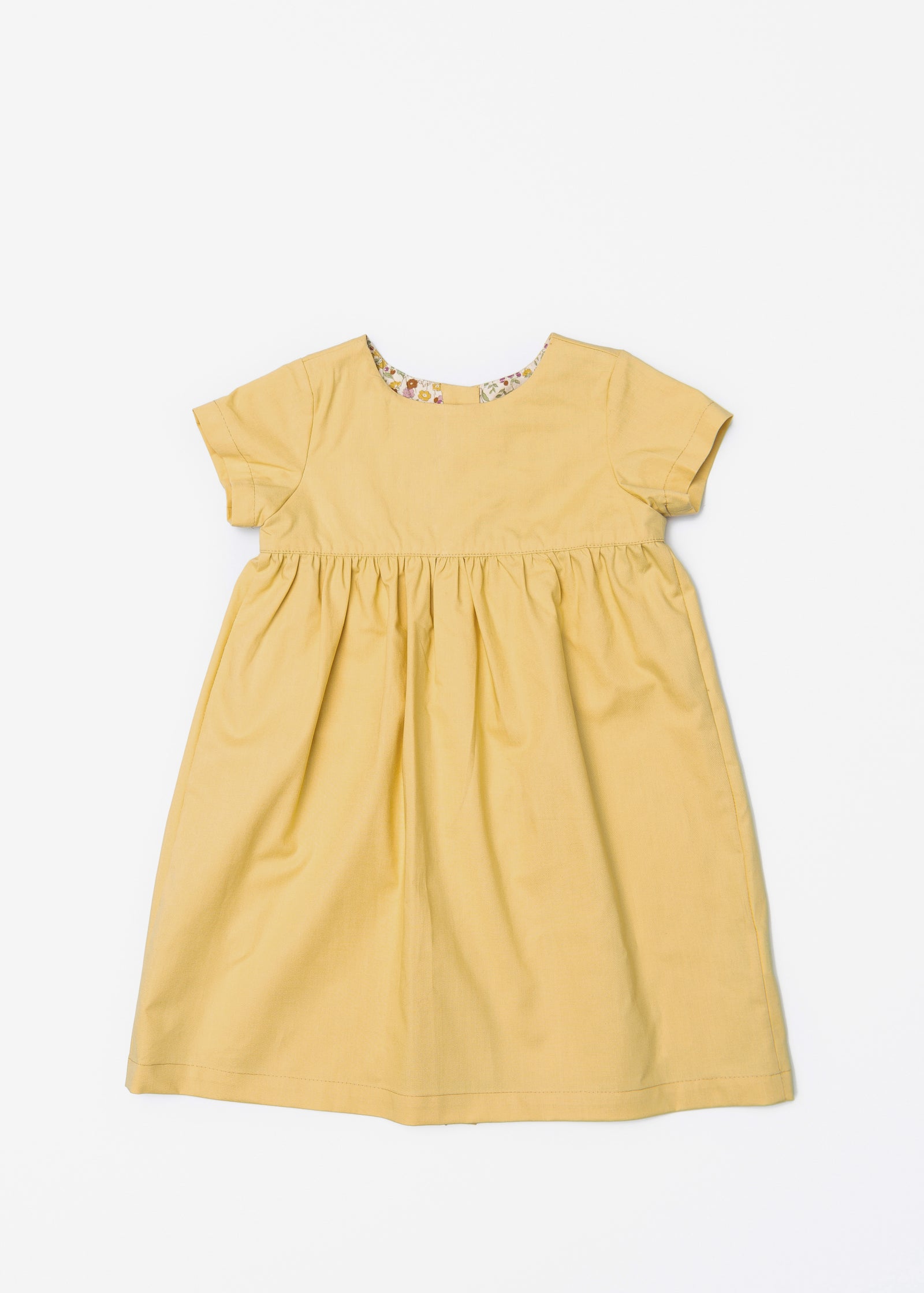 The Dolly Dress in Mustard