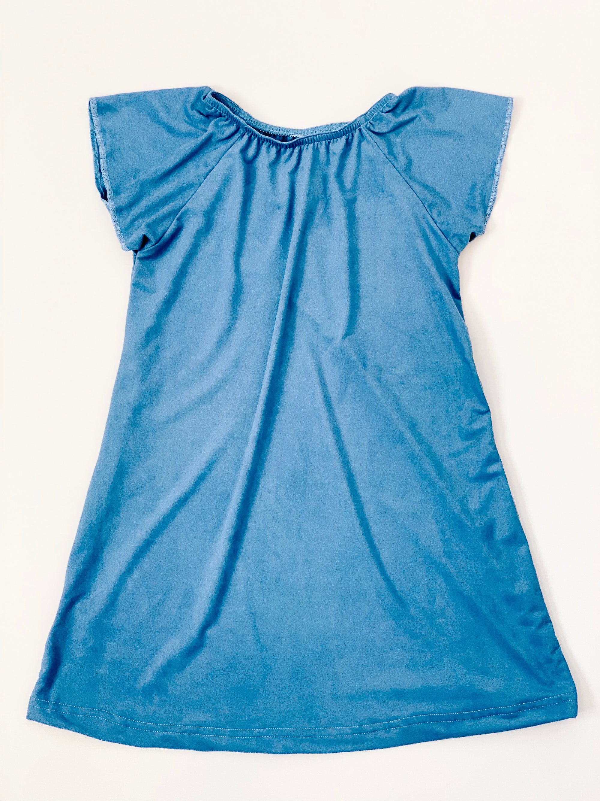 Flutter Sleeve Nightgown in Brilliant Blue