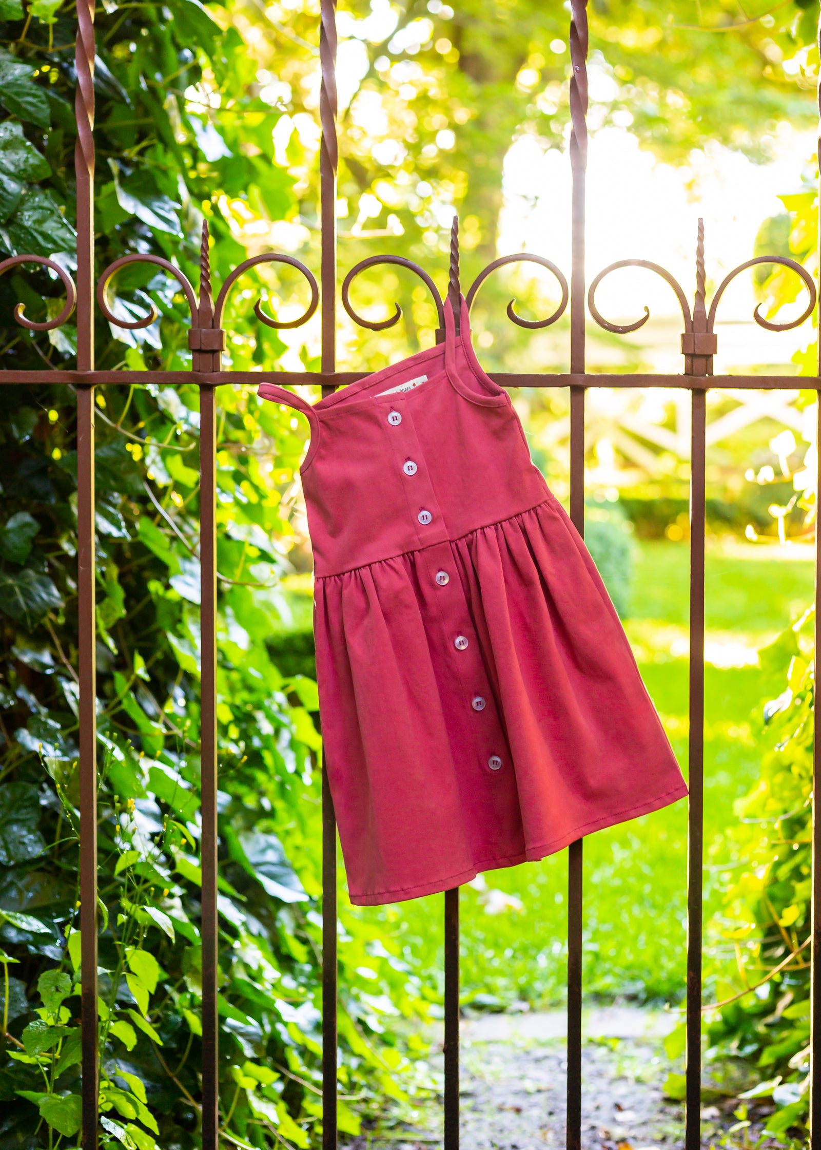 The Heather Dress in Rosy Red