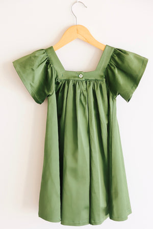 The Holly Dress in Olive